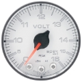 Picture of Autometer Spek-Pro Gauge Voltmeter 2 1-16in 16V Stepper Motor W-Peak & Warn Wht-Blk