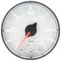 Picture of Autometer Spek-Pro Gauge Voltmeter 2 1-16in 16V Stepper Motor W-Peak & Warn Wht-Blk