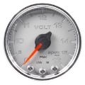 Picture of Autometer Spek-Pro Gauge Voltmeter 2 1-16in 16V Stepper Motor W-Peak & Warn Slvr-Chrm