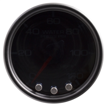 Picture of Autometer Spek-Pro Gauge Water Press 2 1-16in 120psi Stepper Motor W-Peak & Warn Blk-Smoke-Blk