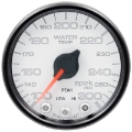 Picture of Autometer Spek-Pro Gauge Water Temp 2 1-16in 300f Stepper Motor W-Peak & Warn Wht-Blk