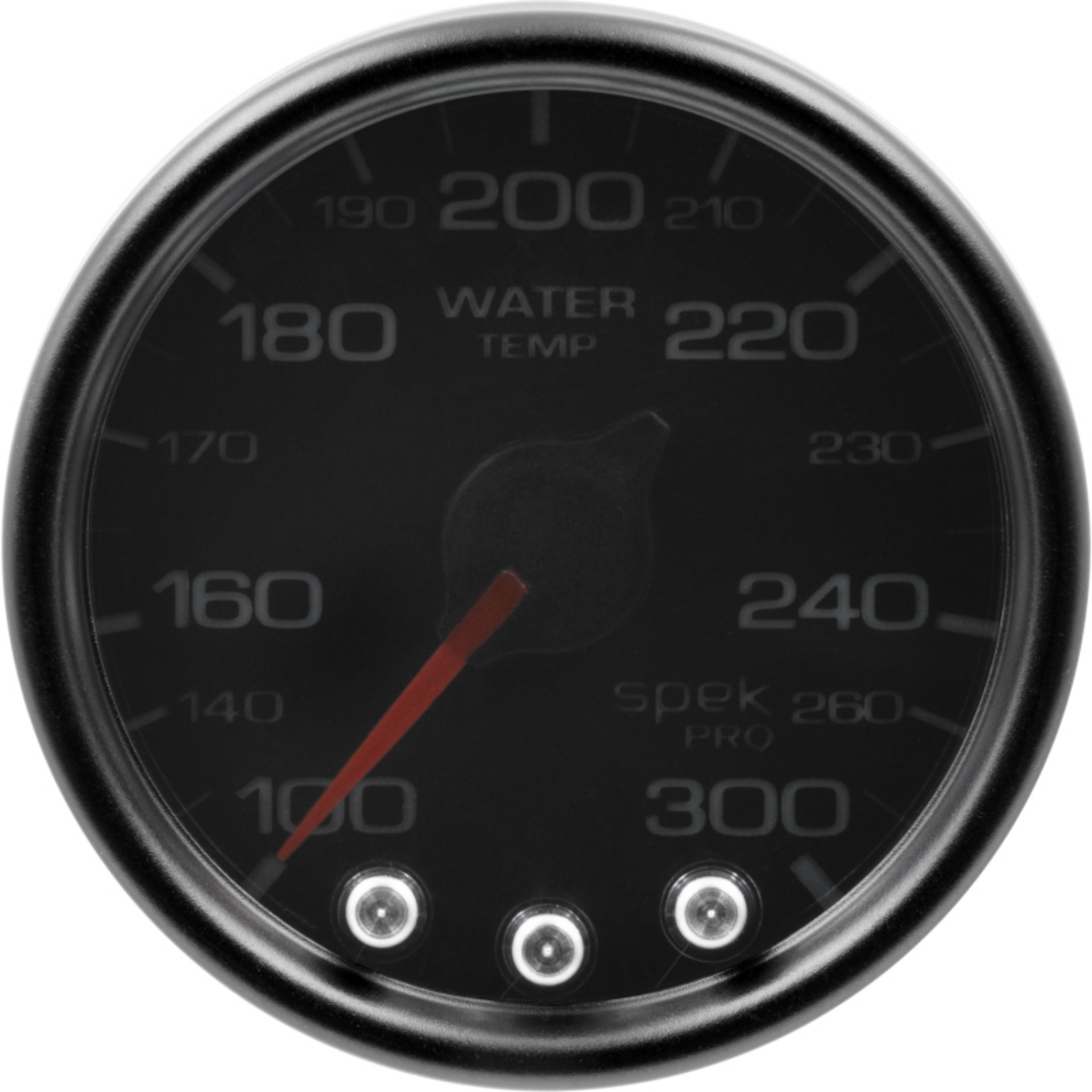 Picture of Autometer Spek-Pro Gauge Water Temp 2 1-16in 300f Stepper Motor W-Peak & Warn Blk-Smoke-Blk
