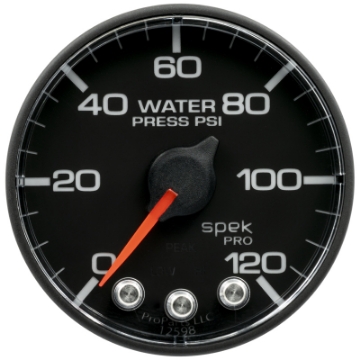 Picture of Autometer Spek-Pro Gauge Water Press 2 1-16in 120psi Stepper Motor W- Peak & Warn