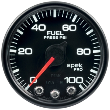Picture of Autometer Spek-Pro - Nascar 2-1-16in Fuel Press 0-100 psi Bcb Ecu