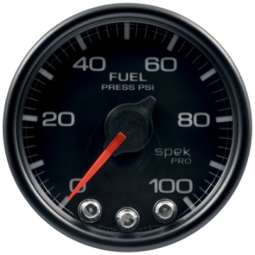 Picture of Autometer Spek-Pro - Nascar 2-1-16in Fuel Press 0-100 psi Bcb Ecu