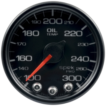 Picture of Autometer Spek-Pro - Nascar 2-1-16in Oil Temp 100-300F Bcb Ecu