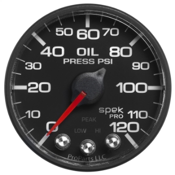 Picture of Autometer Spek-Pro - Nascar 2-1-16in Oil Press 0-120 psi Bfb Ecu