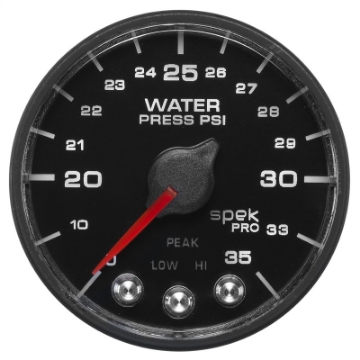 Picture of Autometer Spek-Pro - Nascar 2-1-16in Water Press 0- 35 psi Bfb Sp
