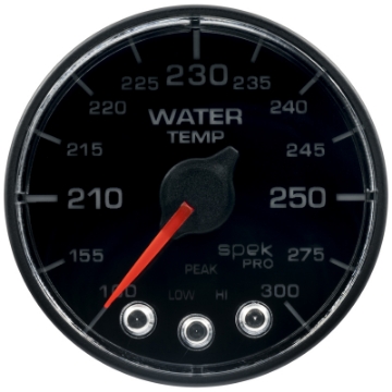 Picture of Autometer Spek-Pro - Nascar 2-1-16in Water Temp 100- 300F Bfb Ecu