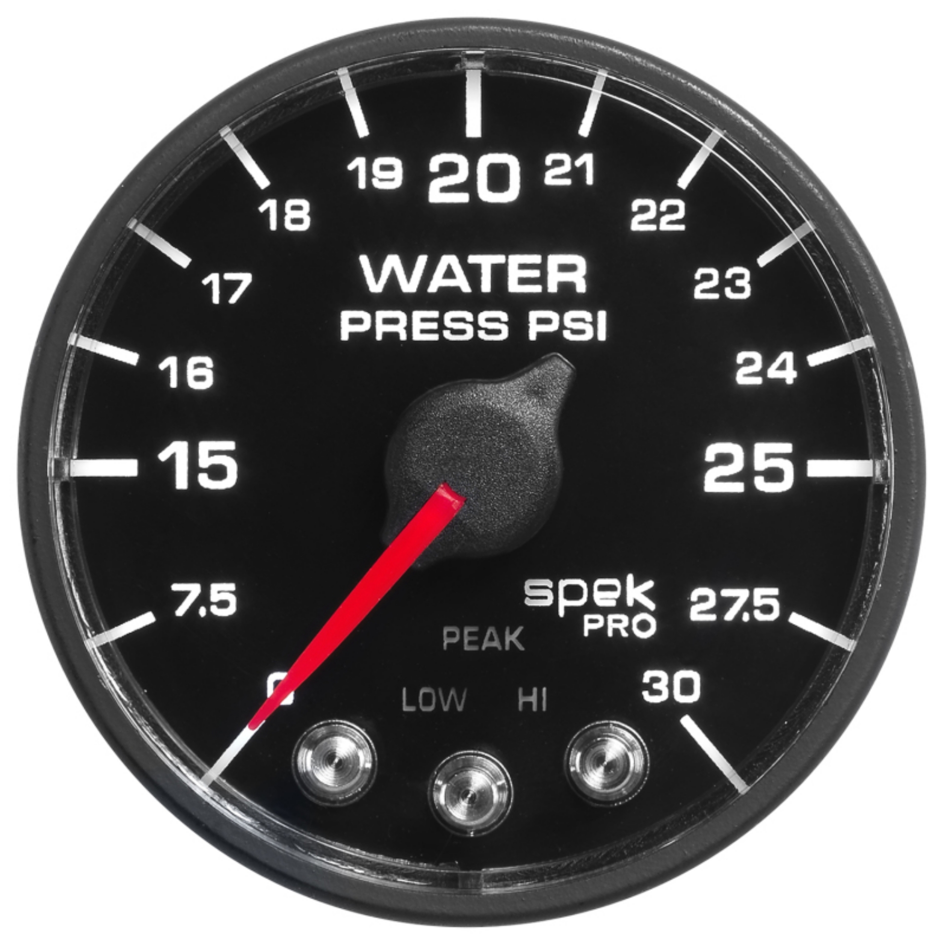 Picture of Autometer Spek-Pro - Nascar 2-1-16in Water Press 0- 30 psi Bfb