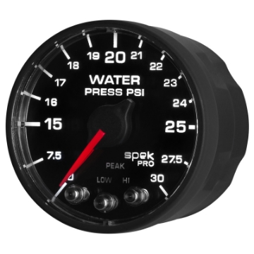 Picture of Autometer Spek-Pro - Nascar 2-1-16in Water Press 0- 30 psi Bfb