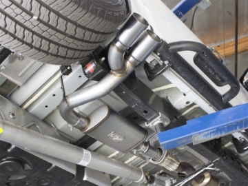 Picture of aFe Rebel Series CB 3in Middle Side Exit SS Exht w-Polish Tips 15-17 Chevy Colorado - GMC Canyon