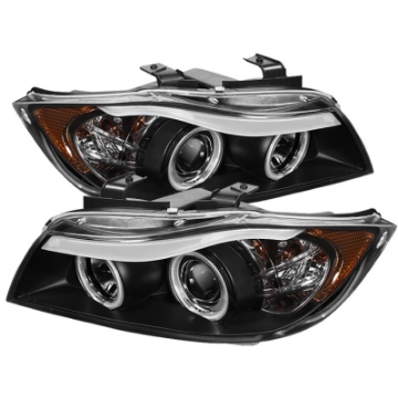 Picture of Spyder BMW E90 3-Series 06-08 4DR Projector CCFL Halo - Eyebrow Bulb Blk- PRO-YD-BMWE9005-CCFL-BK