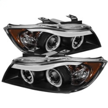 Picture of Spyder BMW E90 3-Series 06-08 4DR Projector CCFL Halo - Eyebrow Bulb Blk- PRO-YD-BMWE9005-CCFL-BK