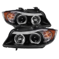 Picture of Spyder BMW E90 3-Series 06-08 Projector LED Halo Amber Reflector Rplc Bulb Blk PRO-YD-BMWE9005-AM-BK