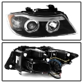 Picture of Spyder BMW E90 3-Series 06-08 Projector LED Halo Amber Reflector Rplc Bulb Blk PRO-YD-BMWE9005-AM-BK