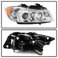 Picture of Spyder BMW E90 3-Series 06-08 Projector LED Halo Amber Reflector Rplc Bulb Chrm PRO-YD-BMWE9005-AM-C