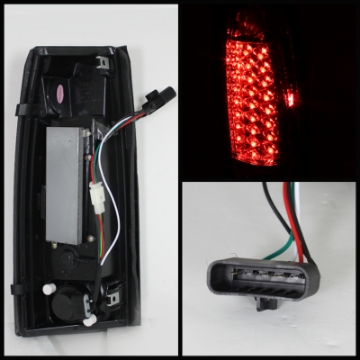Picture of Spyder Chevy C-K Series 1500 88-98-Blazer 92-94 LED Tail Lights Red Clear ALT-YD-CCK88-LED-RC