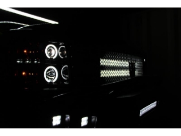 Picture of Spyder Chevy Silverado 1500 07-13 Projector Headlights CCFL Halo LED Blk PRO-YD-CS07-CCFL-BK