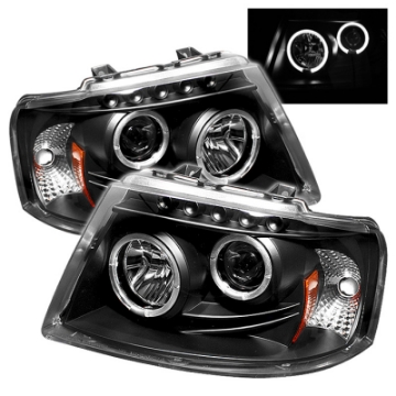 Picture of Spyder Ford Expedition 03-06 Projector Headlights LED Halo LED Blk Not Included PRO-YD-FE03-HL-BK