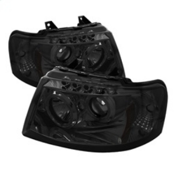 Picture of Spyder Ford Expedition 03-06 Projector Headlights LED Halo LED Smke Not Included PRO-YD-FE03-HL-SM