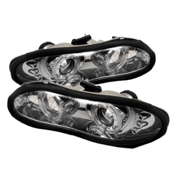 Picture of Spyder Chevy Camaro 98-02 Projector Headlights LED Halo LED Chrm - Low H1 PRO-YD-CCAM98-HL-C
