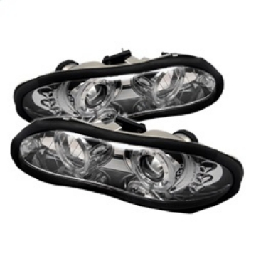 Picture of Spyder Chevy Camaro 98-02 Projector Headlights LED Halo LED Chrm - Low H1 PRO-YD-CCAM98-HL-C