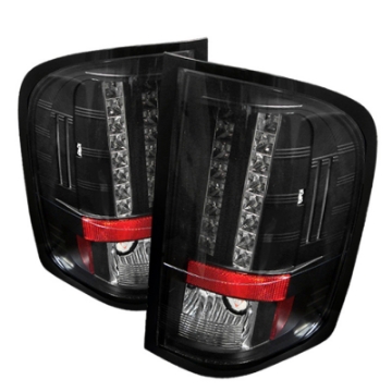 Picture of Spyder Chevy Silverado 07-13 LED Tail Lights Blk ALT-YD-CS07-LED-BK