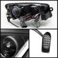Picture of Spyder Audi A6 05-07 Projector Headlights Halogen Light Tube DRL Blk PRO-YD-ADA605-LTDRL-BK
