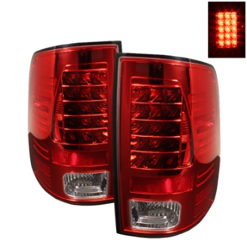 Picture of Spyder Dodge Ram 1500 09-14 LED Tail Lights Incandescent- Red Clear ALT-YD-DRAM09-LED-RC