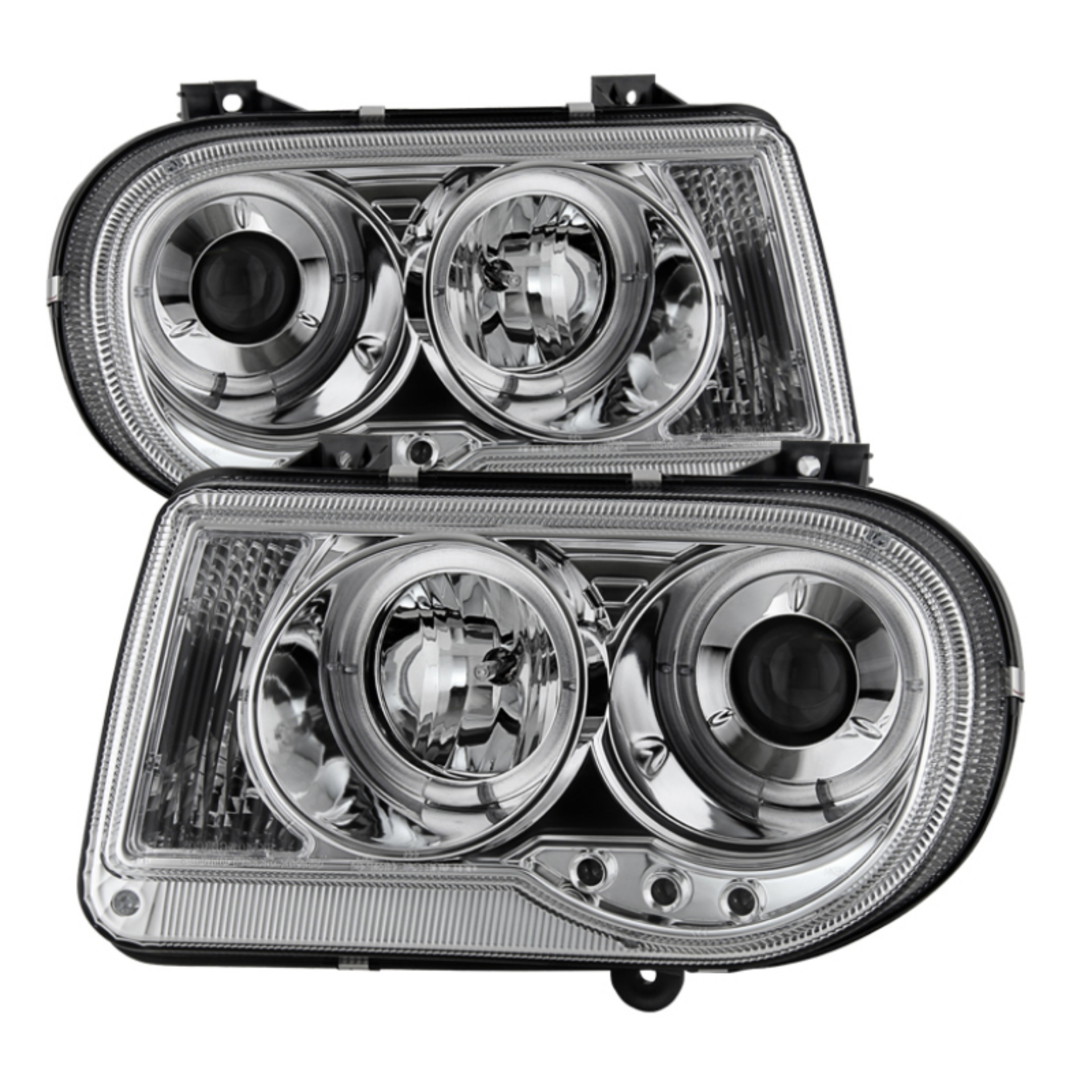 Picture of Spyder Chrysler 300C 05-10 Projector Headlights LED Halo LED Chrm Not Included PRO-YD-C300C-HL-C