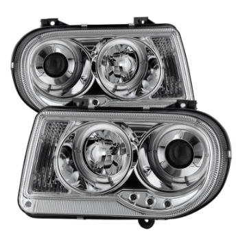 Picture of Spyder Chrysler 300C 05-10 Projector Headlights LED Halo LED Chrm Not Included PRO-YD-C300C-HL-C