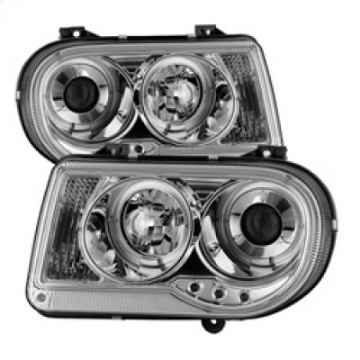 Picture of Spyder Chrysler 300C 05-10 Projector Headlights LED Halo LED Chrm Not Included PRO-YD-C300C-HL-C