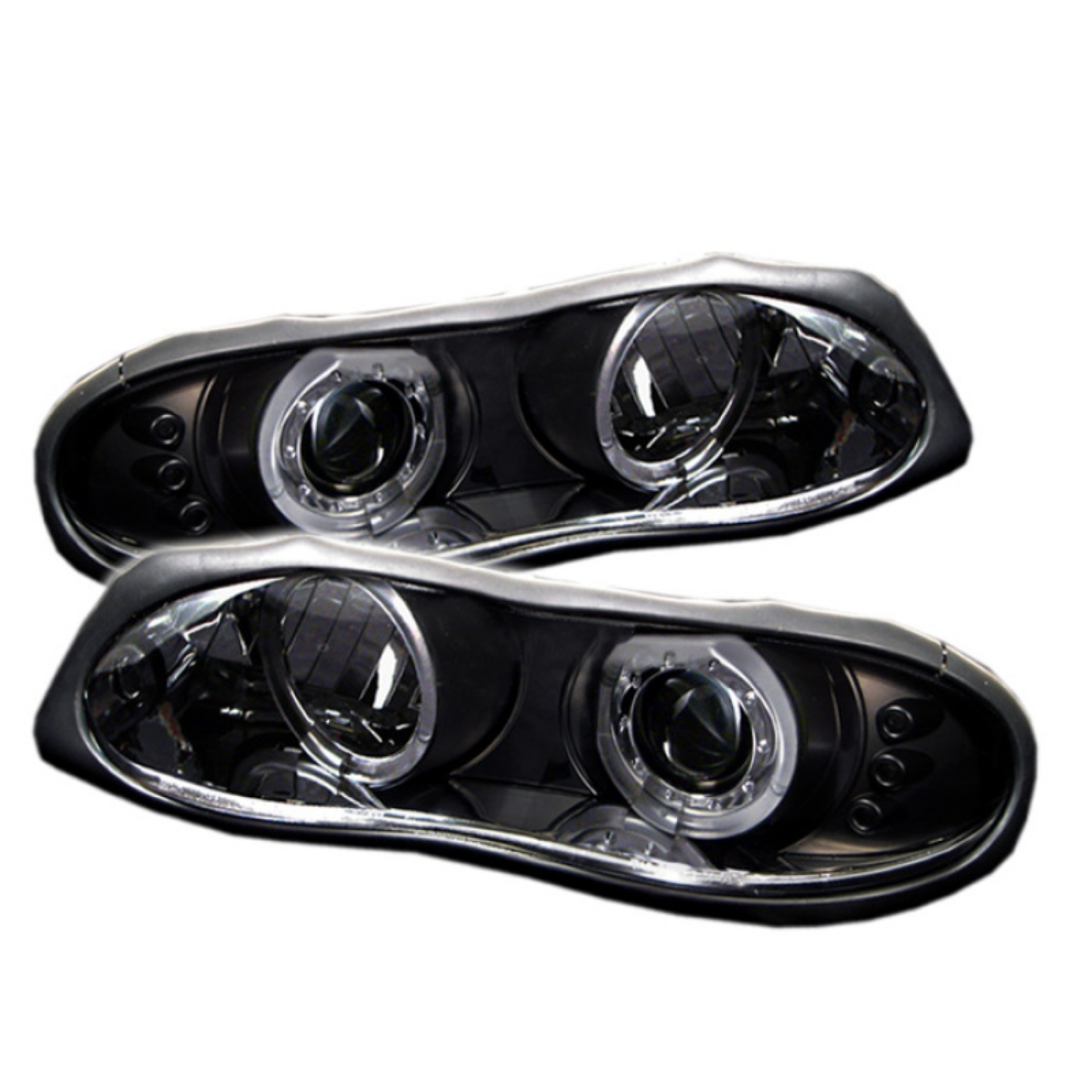 Picture of Spyder Chevy Camaro 98-02 Projector Headlights LED Halo LED Blk - Low H1 PRO-YD-CCAM98-HL-BK