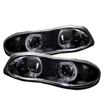 Picture of Spyder Chevy Camaro 98-02 Projector Headlights LED Halo LED Blk - Low H1 PRO-YD-CCAM98-HL-BK