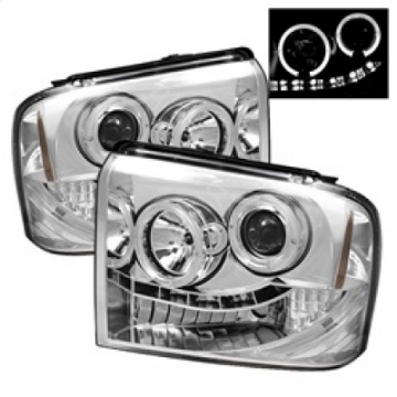 Picture of Spyder Ford F250-350-450 Super Duty 05-07 Projector Headlights LED Halo- LED Chrm PRO-YD-FS05-HL-C