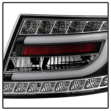 Picture of Spyder Audi A6 05-08 4Dr Sedan Only Version 2 Light Bar LED Tail Lights Blk ALT-YD-AA605V2-LBLED-BK