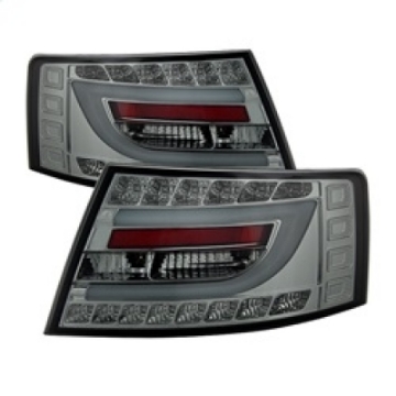 Picture of Spyder Audi A6 05-08 4Dr Sedan Only Light Bar LED Tail Lights Smke ALT-YD-AA605V2-LBLED-SM