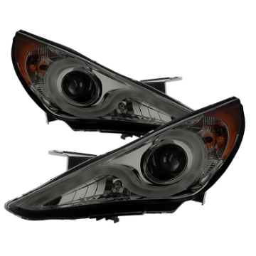 Picture of Spyder Hyundai Sonata 11-13 Projector Headlights- Light Bar DRL Chrm PRO-YD-HYSON11V2-LBDRL-SM