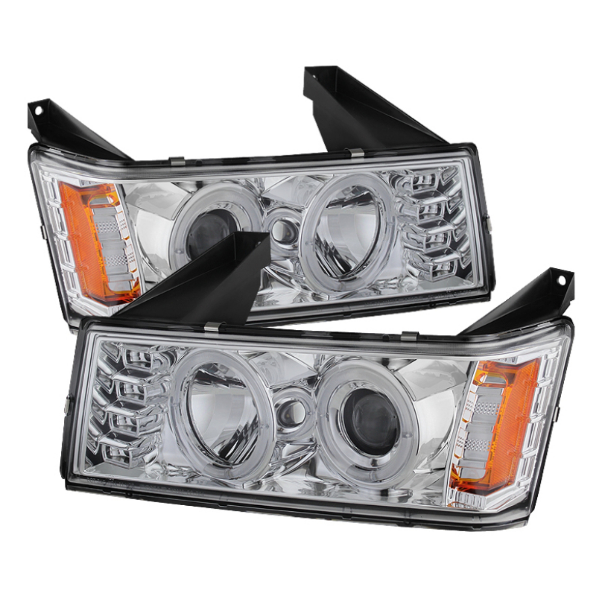 Picture of Spyder Chevy Colorado 04-12 Projector Headlights Halogen- LED Halo Chrm PRO-YD-CCO04-HL-C