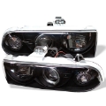 Picture of Spyder Chevy S10 98-04 Projector Headlights LED Halo Blk - Low H1 PRO-YD-CS1098-BK