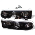 Picture of Spyder Chevy S10 98-04 Projector Headlights LED Halo Blk - Low H1 PRO-YD-CS1098-BK
