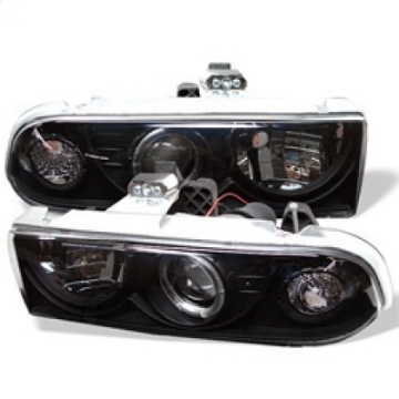 Picture of Spyder Chevy S10 98-04 Projector Headlights LED Halo Blk - Low H1 PRO-YD-CS1098-BK