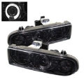 Picture of Spyder Chevy S10 98-04 Projector Headlights LED Halo Smke - Low H1 PRO-YD-CS1098-SMC