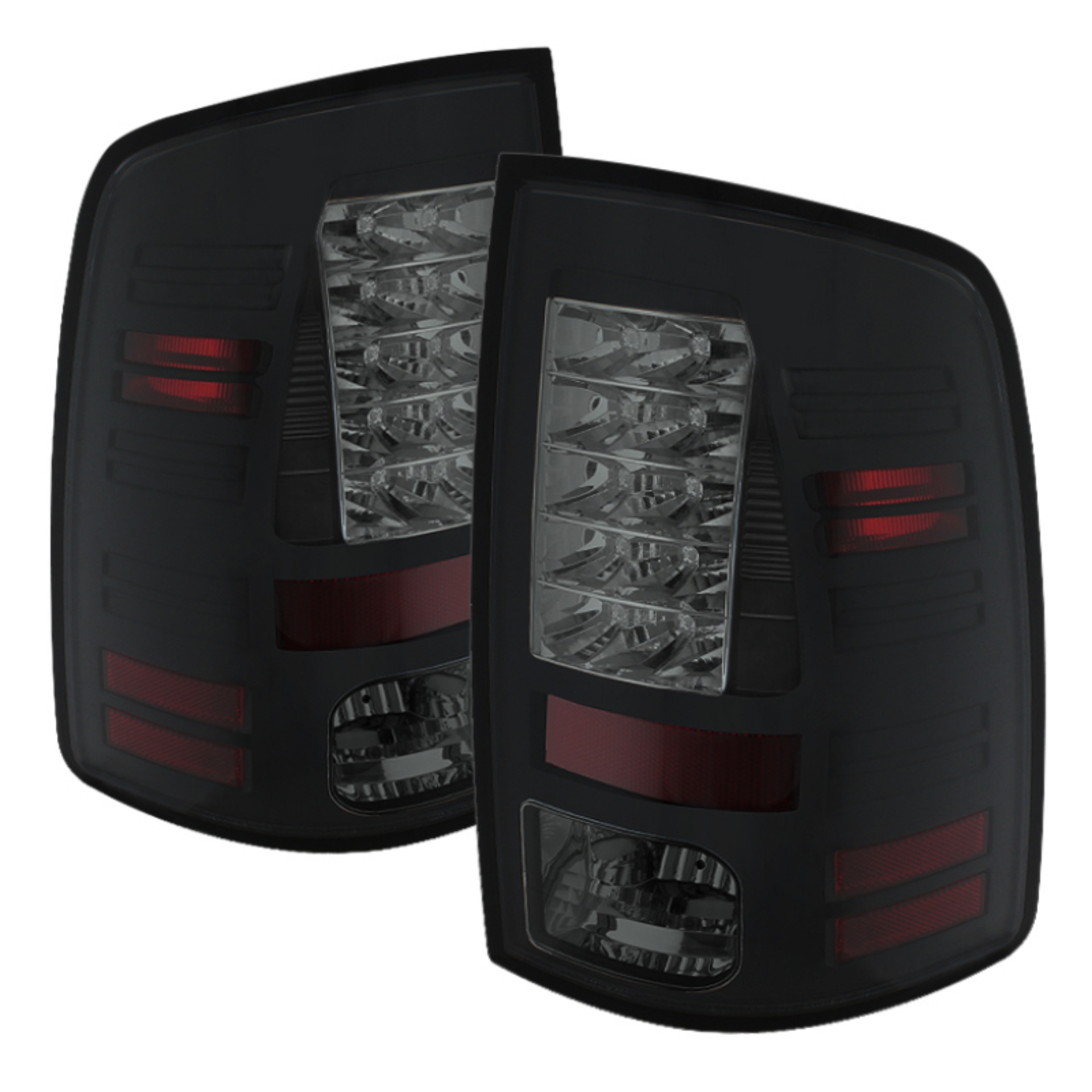 Picture of Spyder Dodge Ram 1500 09-14 LED Tail Lights Incandescent- Blk Smke ALT-YD-DRAM09-LED-BSM