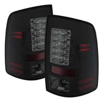 Picture of Spyder Dodge Ram 1500 09-14 LED Tail Lights Incandescent- Blk Smke ALT-YD-DRAM09-LED-BSM