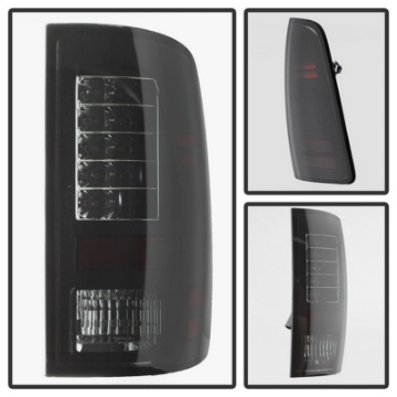 Picture of Spyder Dodge Ram 1500 09-14 LED Tail Lights Incandescent- Blk Smke ALT-YD-DRAM09-LED-BSM