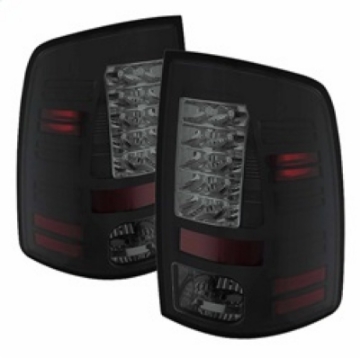 Picture of Spyder Dodge Ram 1500 09-14 LED Tail Lights Incandescent- Blk Smke ALT-YD-DRAM09-LED-BSM