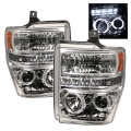 Picture of Spyder Ford F250-350-450 Super Duty 08-10 Projector Headlights LED Halo LED Chrm PRO-YD-FS08-HL-C