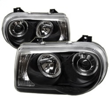 Picture of Spyder Chrysler 300C 05-10 Projector Headlights LED Halo LED Blk Not Included PRO-YD-C300C-HL-BK